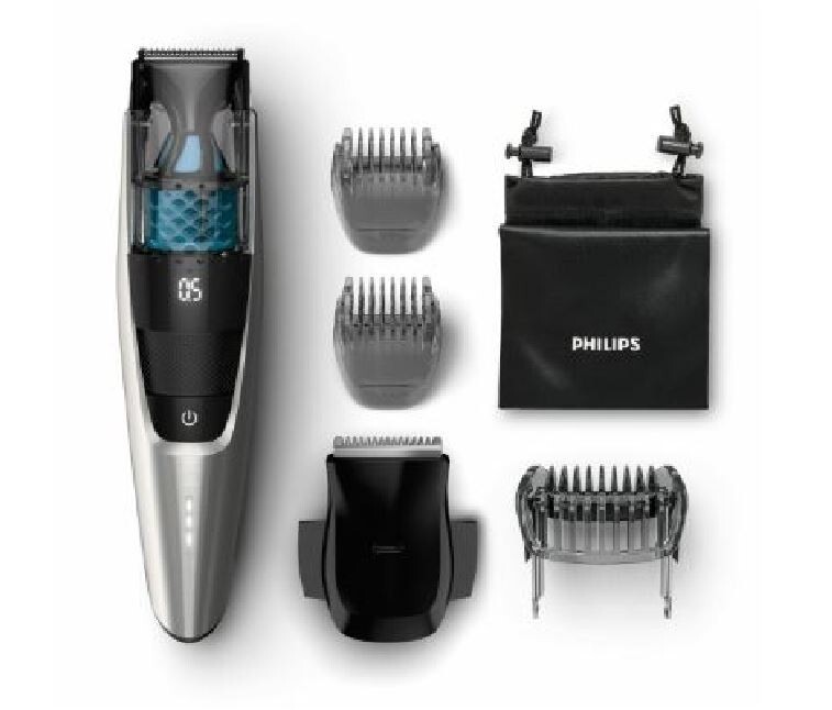 Philips Norelco Cordless Vacuum Beard Trimmer 7200 w/20 Digital Length Settings