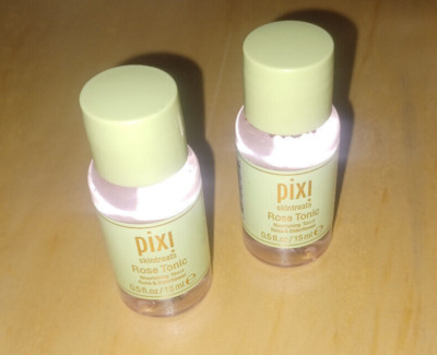 NEW Pixi Skintreats ROSE TONIC Nourishing Toner Rose & Elderflower .5 oz Lot 2