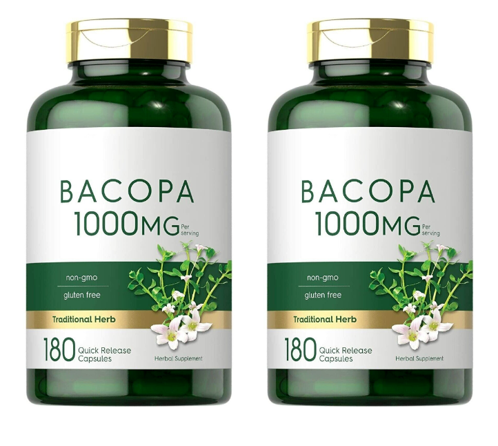 Bacopa Monnieri Leaf 1000 мг 2x180 капсул без ГМО/глютена