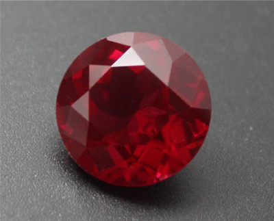 TOP QUALITY ROUND PIGEON BLOOD RED RUBY LAB-CREATED AAAA+ LOOSE GEMSTONES 1PCS