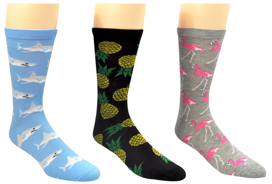 S - Shark, Pineapple, Flamingo