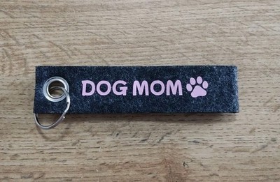 Schlüsselanhänger aus Fils / Dog Mom / Hundeliebhaber / Geschenk / Geburtstag 