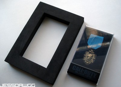 Medal with case of Black Ops Metal Call of Duty video game exclusive