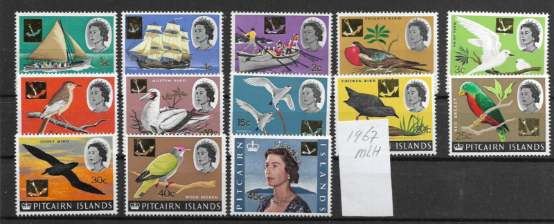 Pitcairn Islands @ 1967 SG 69/81 DEFINITIVES    MVLH  NICE PRICED @Aus.375