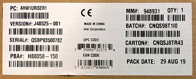 Intel AHW1URISER1 1U PCI Express x16 Riser Card for Low-profile PCIe* Card NEW