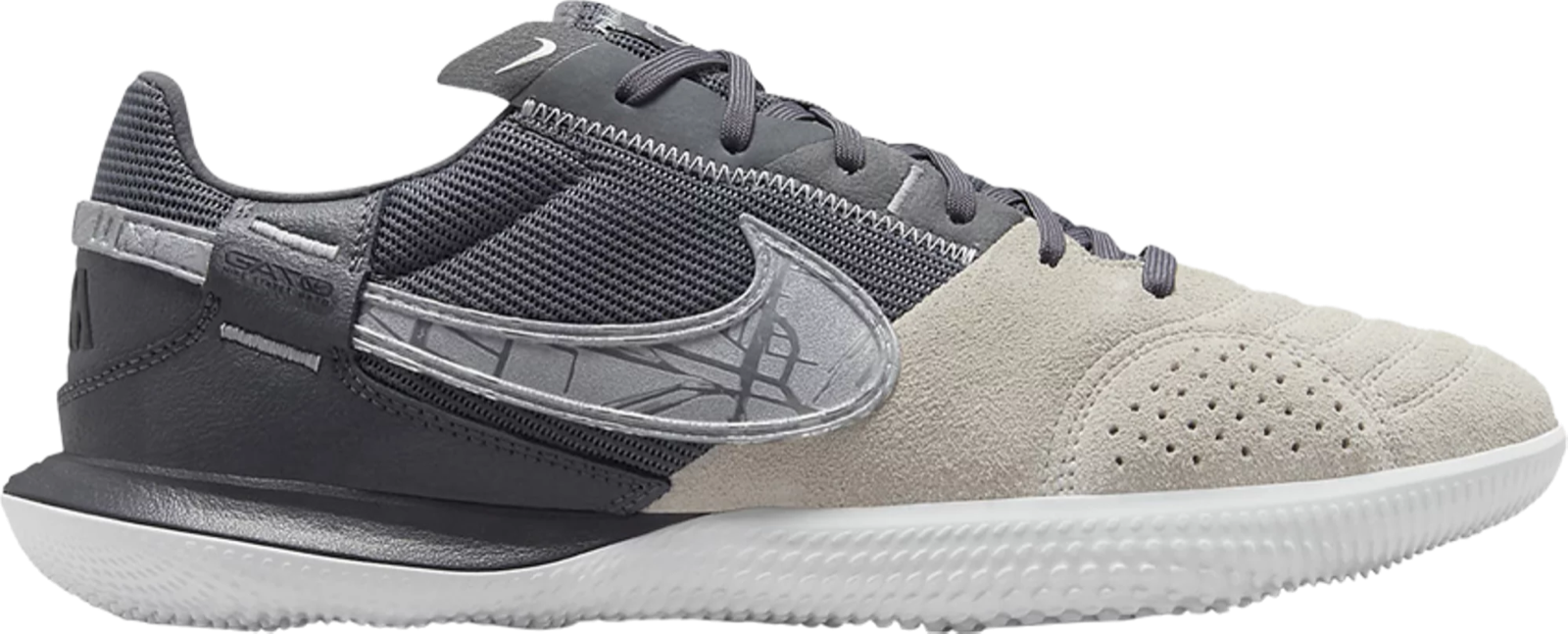 

Мужские футбольные бутсы Nike Streetgato DC8466-159, белые, темно-серые, серебристые, 9, Белый, Nike Street Gato