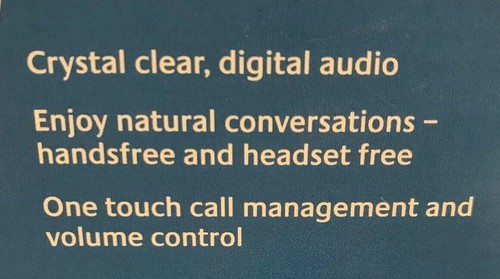 New (Open Box)Logitech QuickCall USB Speakerphone Module Mains-Libre USB