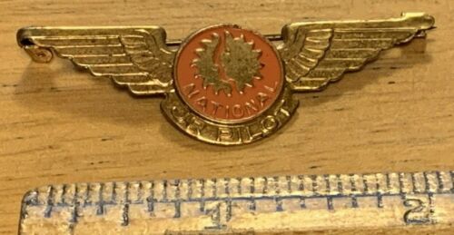 Vintage National Airlines Jr Pilot Metal Wings - FREE SHIPPING