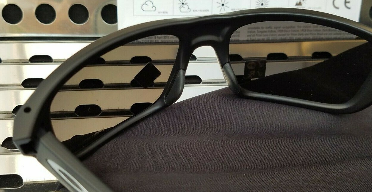 Pre-owned Oakley Drop Point 9367-0860 Sunglasses Matte Black W/ Prizm Black Polarized