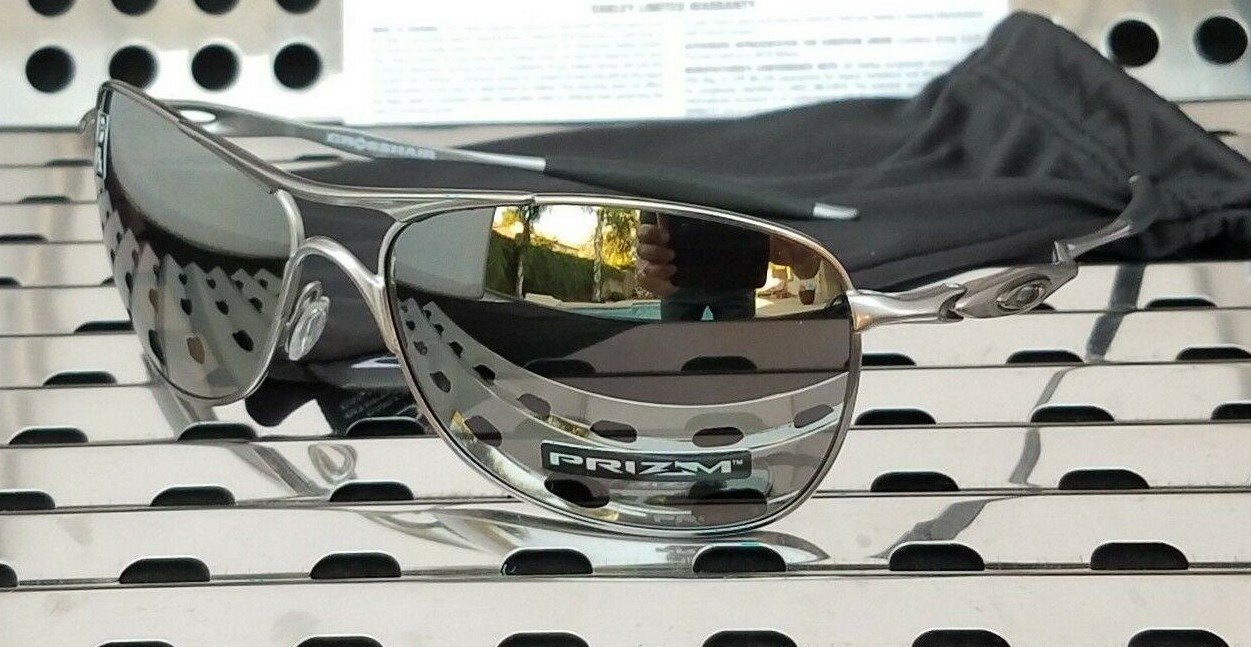 New Oakley CROSSHAIR Aviator Sunglasses 4060-2261 Lead w New Oakley CROSSHAIR Aviator Sunglasses 4060-2261 Lead w