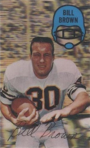 1970 Kellogg's 3-D Super Stars Bill Brown #16