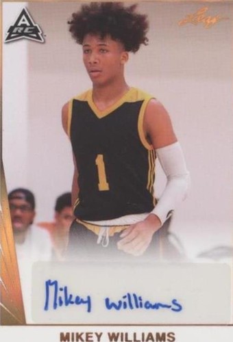 2021-22 Leaf Memories - Mikey Williams #BA-MW1