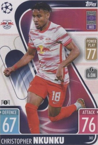 2021-22 Topps Match Attax UCL Christopher Nkunku #302