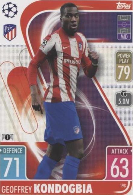 2021-22 Topps Match Attax UCL Geoffrey Kondogbia #198