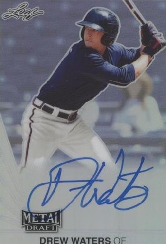 2019 Leaf Metal Draft - Drew Waters #LT-DW2