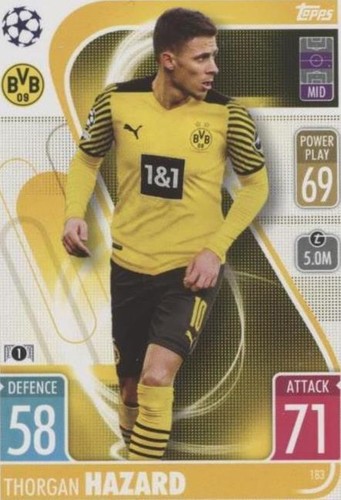 2021-22 Topps Match Attax UCL Thorgan Hazard #183