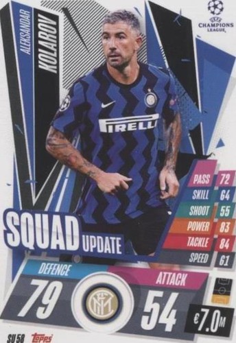 2020-21 Topps Match Attax UCL Extra Aleksandar Kolarov #SU 58