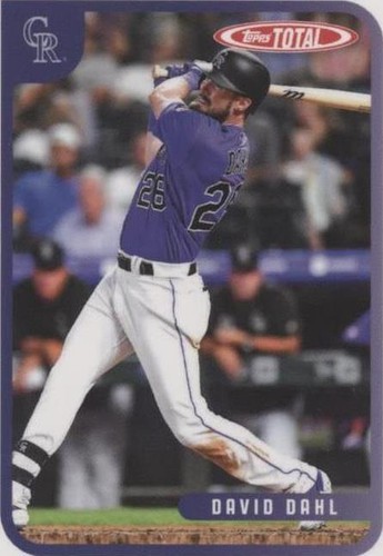 2020 Topps Total - David Dahl #461