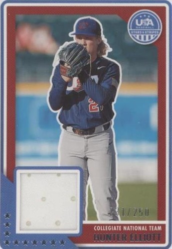 2023 Panini USA Baseball Stars & Stripes - Hunter Elliott #USAM-HE