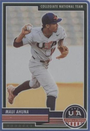2023 Panini USA Baseball Stars & Stripes - Maui Ahuna #62
