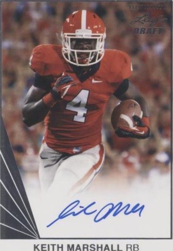 2016 Leaf Ultimate Draft Keith Marshall #BA-KM1