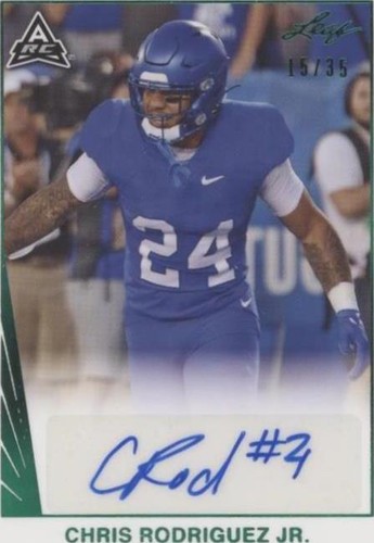2021 Leaf Memories Chris Rodriguez Jr. #BA-CRJ
