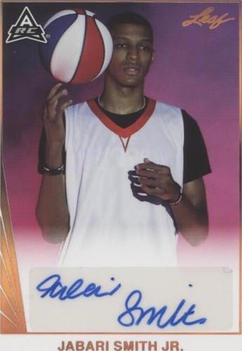 2021-22 Leaf Memories - Jabari Smith Jr. #BA-JS1