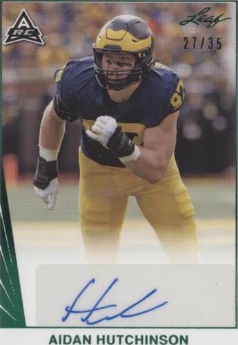 2021 Leaf Memories Aidan Hutchinson #BA-AH1