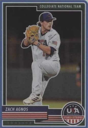 2023 Panini USA Baseball Stars & Stripes - Zach Agnos #61