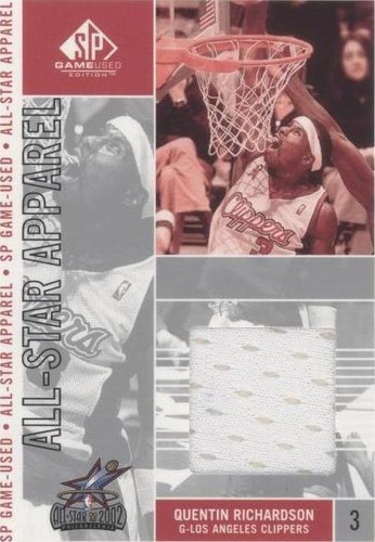 2002-03 SP Game Used Edition - Quentin Richardson #QR-AS