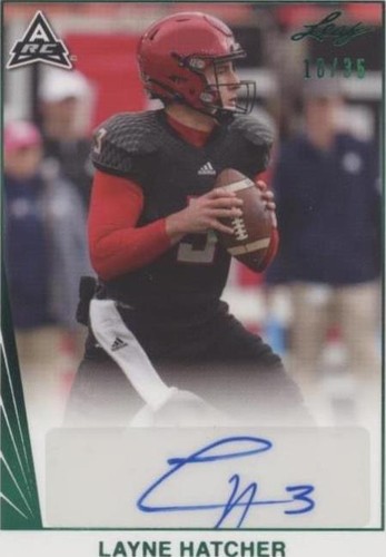 2021 Leaf Memories Layne Hatcher #BA-LH1