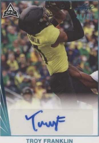 2021 Leaf Memories Troy Franklin #BA-TF1