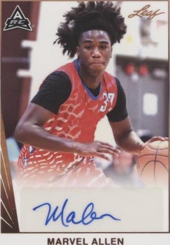 2021-22 Leaf Memories - Marvel Allen #BA-MA1