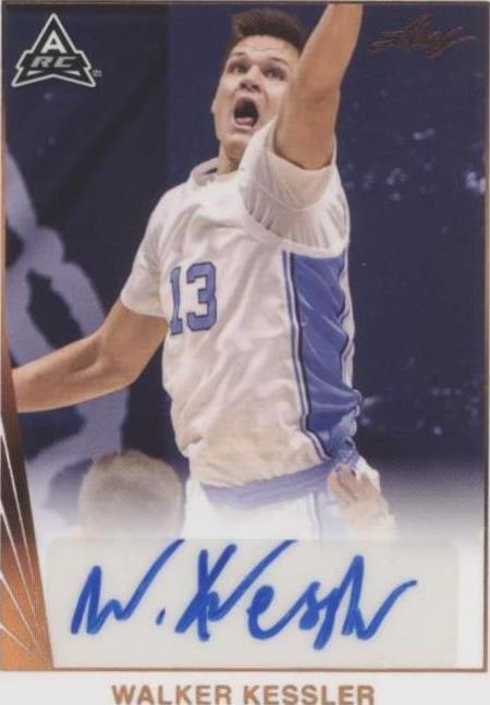 2021-22 Leaf Memories - Walker Kessler #BA-WK1