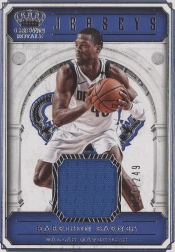 2017-18 Panini Crown Royale - Harrison Barnes #JSY-HBA