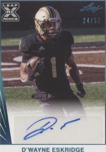2021 Leaf Memories D'Wayne Eskridge #BA-DWE