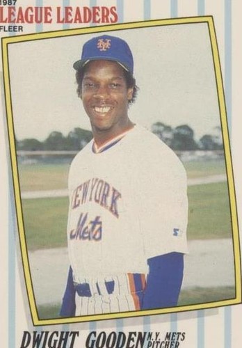 1987 Fleer Major League Leaders - Dwight Gooden #20