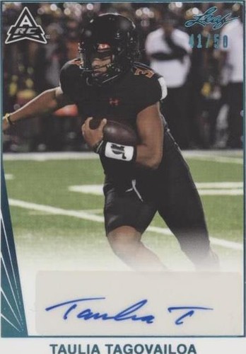 2021 Leaf Memories Taulia Tagovailoa #BA-TT1