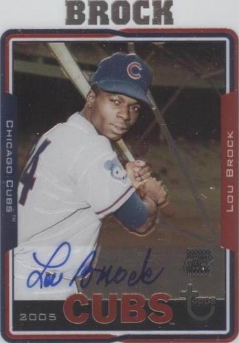2005 Topps Retired Signature Edition - Lou Brock #TA-LB