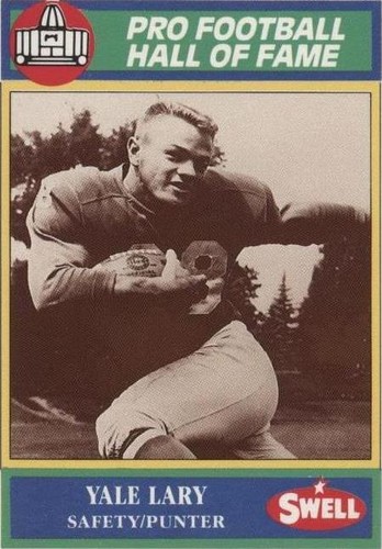 1990 Swell Pro Football Hall of Fame Yale Lary #106
