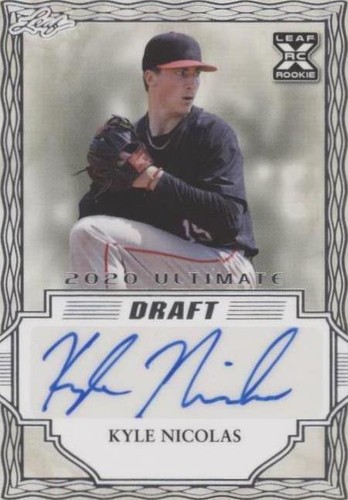 2020 Leaf Ultimate Draft - Kyle Nicolas #BA-KN1