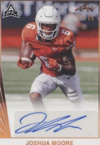 2021 Leaf Memories Joshua Moore #BA-JM2