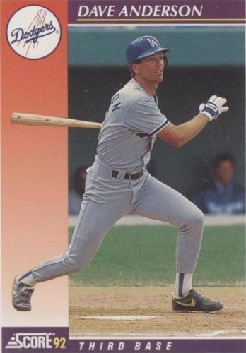 1992 Score Rookie & Traded - Dave Anderson #45T