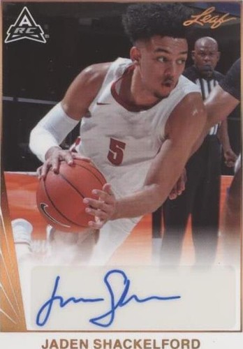 2021-22 Leaf Memories - Jaden Shackelford #BA-JS2
