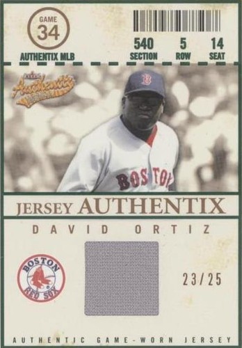 2005 Fleer Authentix - David Ortiz #JA-DO