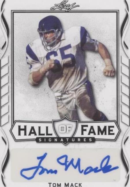 2021 Leaf Signature Tom Mack #HOF-TM1