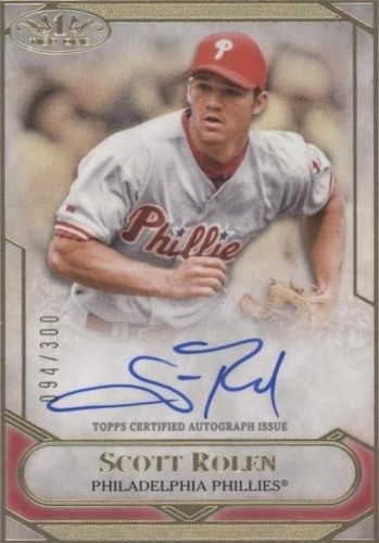 メジャーリーグ　カード　SCOTT ROLEN Scott Rolen - 2021 Topps Tier One Tier One Talent Autograph