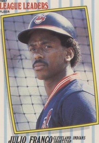 1987 Fleer Major League Leaders - Julio Franco #19