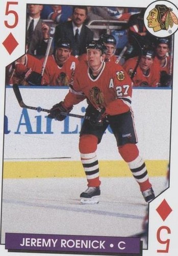 1996-97 Bicycle NHL Hockey Aces Playing Cards - Jeremy Roenick #5D