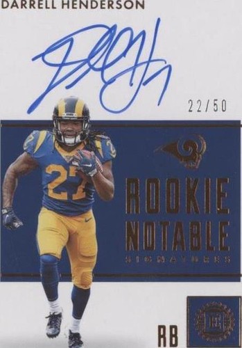 2019 Panini Encased Darrell Henderson #RNS-DHE